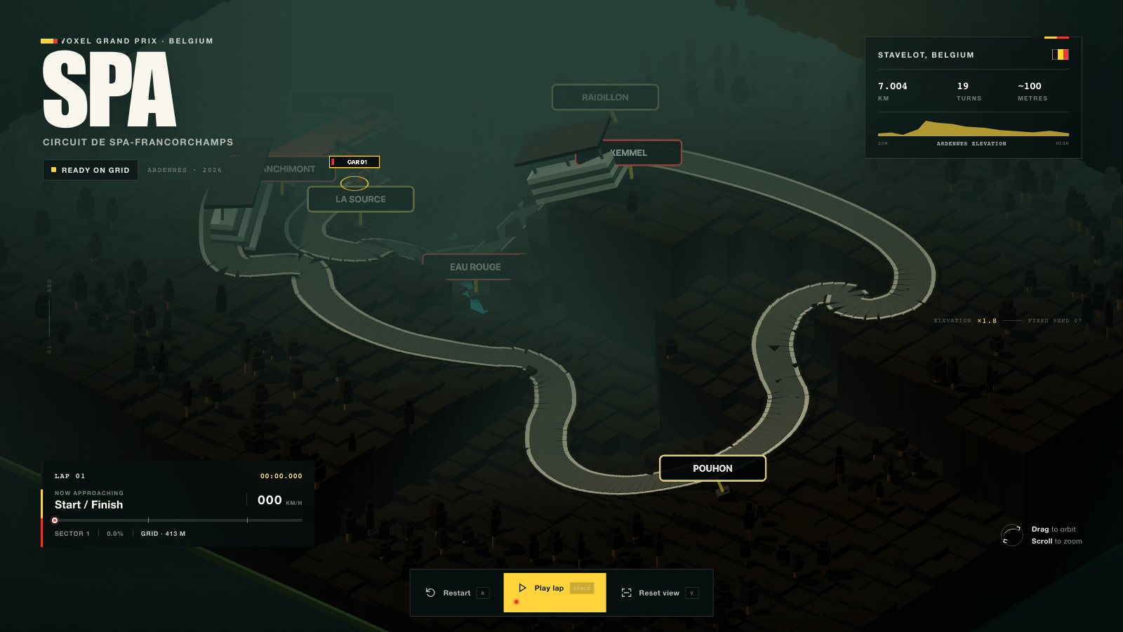 GPT-5.6 voxel Spa-Francorchamps benchmark